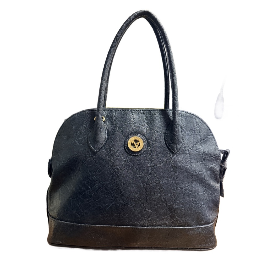 Rudolph Valentino Black Leather Alma style Bag